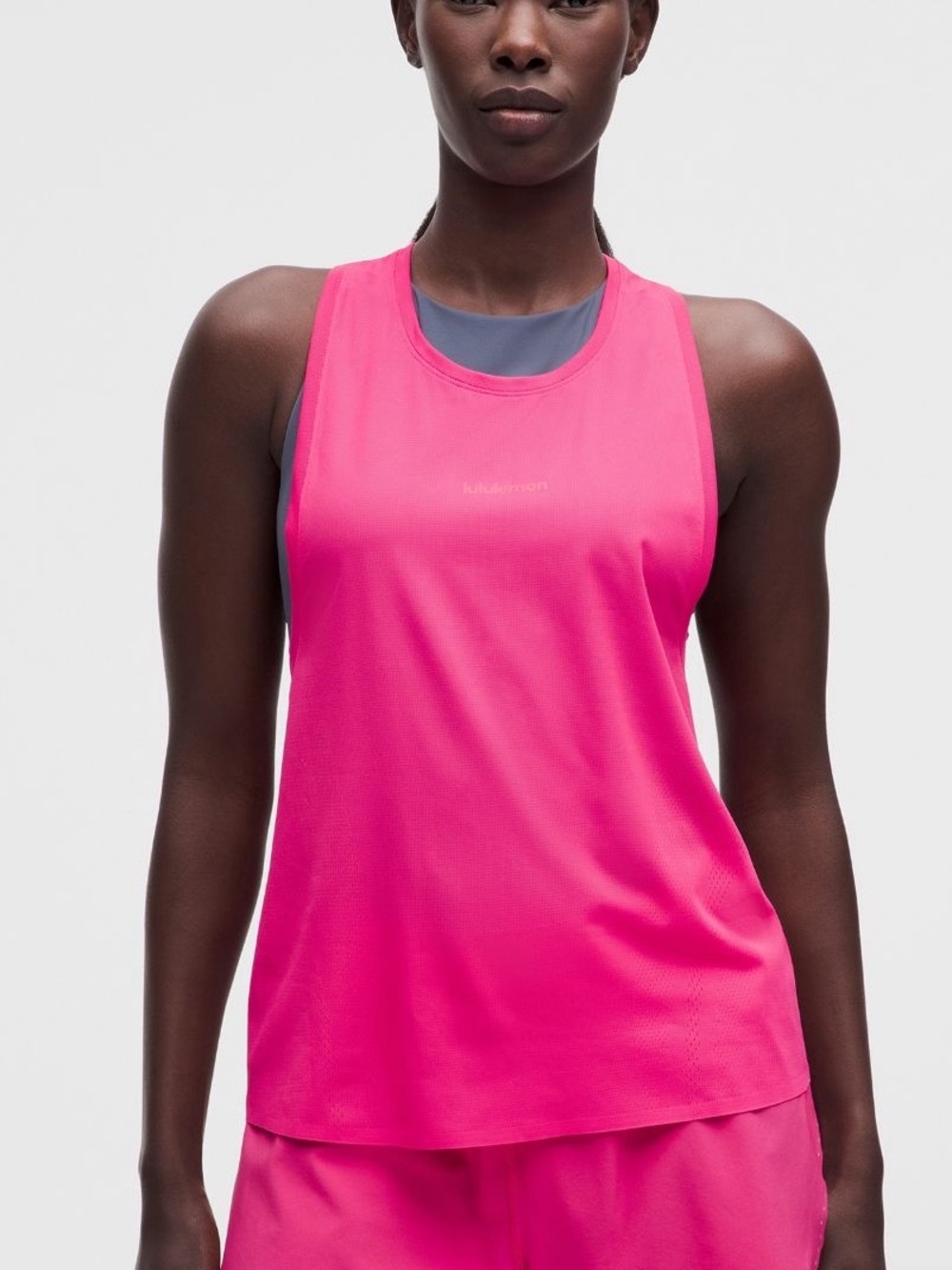 Lululemon Fast and Free Singlet Flamingo Pink